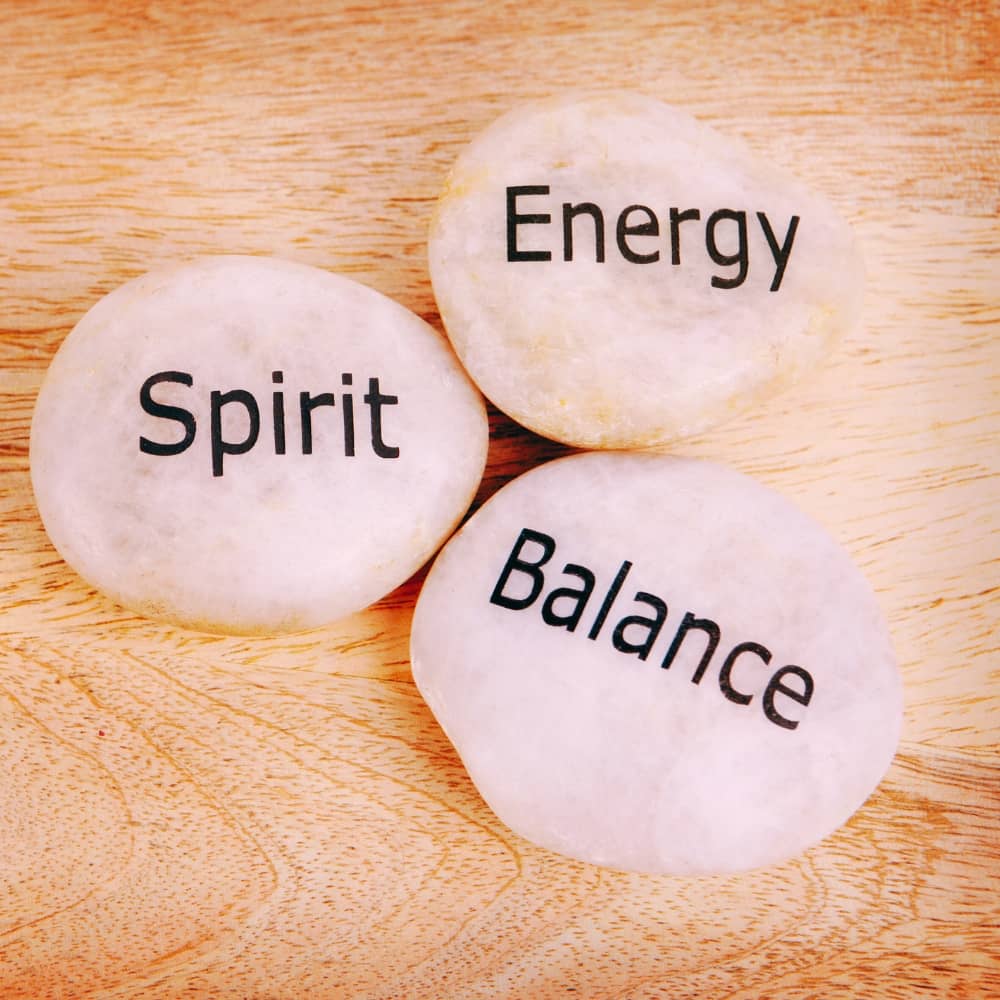 Spirit energy and balance psychic reading stones